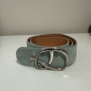 Tod's Greca Belt in light blue suede Women’s Size 90cm